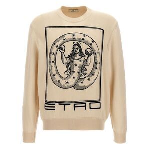 Etro Men's Logo Embroidery Sweater